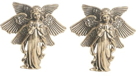 Cabilock 2stücke Vintage Engel Figur Aus Messing Kleine Desktop-Dekoration Retro Cupid Statue Engelsskulptur Für Inneneinrichtung Und Geschenkideen Für Frauen Und Weihnachtsdeko