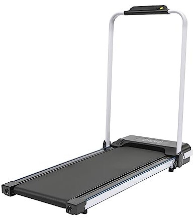 Elektrisches Laufband Walking, Heimtrainer Klappbar Running Walking Pad 0.8-10Km/h, Handlauf-Klapp-Winkel 0-90°, Geringem Geräuschpegel (unter 40 db) Schwarz