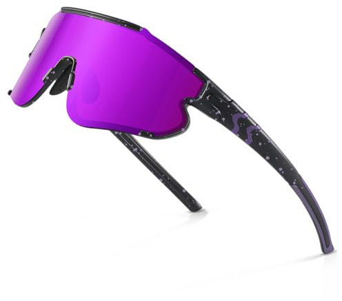 suoso Fahrradbrille-Herren-Damen-Sportbrille-Schnelle Brille-Rave Brille-Polarisierte-Sonnenbrille-Rennrad Brille-UV400 Schutz-Sunglasses-Men-Women-Ski Brille-Mtb Brille-für Fahrrad-Skifahren,11