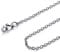 FOCALOOK 14inch Silver Choker Chain for Women Teengirls 2mm Stainless Steel Round Thin Cable Necklace Chain