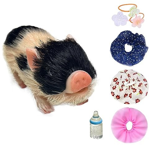 Abenduot Bambole Di Maiale Realistico 5in Soft Mini Pig Silicone Simulazione Animali Giocattoli Accessori per Bambini