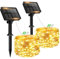 btfarm 2 Pack Solar String Lights Outdoor Garden, Total 40FT Fairy Lights Solar Powered 8 Modes Copper Wire Solar Lights for Decorating Garden, Yard, Tree, Christmas, Warm White