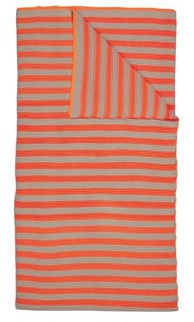 Pip Studio Bonsoir Stripe Tagesdecke gestrickt Throw orange 130x170 (1Stück)