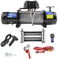 Husar Winch Cabrestante Eléctrico de 13500 lbs | 6124 kg, 12 V, Con Cuerda de Acero De 22 m, Control Inalámbrico, Transmisión Planetaria De 3 Etapas, Ideal Para Vehículos Todoterreno, Vehículos 4x4
