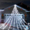 Aofonchy Luces Solares para Árbol de Navidad, 2M*9 Cascada Impermeable Con 8 Modos & 198LED, Guirnalda de Hadas para Fiesta y Jardín