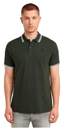 G-STAR Herren Dunda Slim Stripe Poloshirt, Grau (Asfalt D17127-5864-995), S