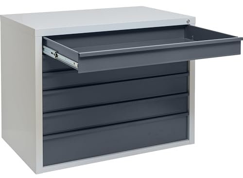 kaiserkraft | Schubladenschrank | 6 Schubladen | Breite 1050 mm | Front anthrazit