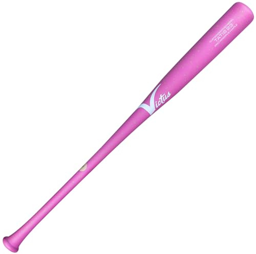 VICTUS TATIS23 Pro Reserve Baseballschläger aus Holz, Neonrosa/Neongrün