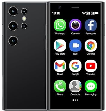 S23 Pro Mini Smartphone 3.0 Pollici 3D Glass 2GB 16GB ROM Fotocamera Posteriore 2MP Telefono Cellulare Tasca 3G per 8.1 Doppia Fotocamera Backup Phone (nero)