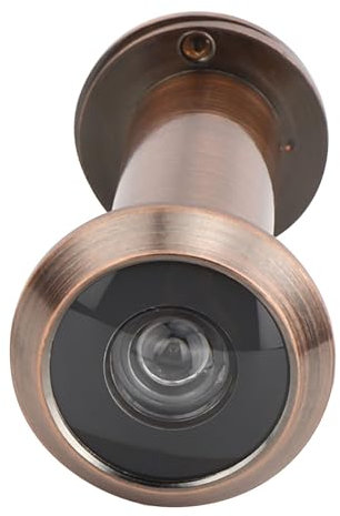 Mirilla de Puerta, Accesorios de Puerta Resistentes, Cómoda Caja Fuerte para Madera y Fibra de Vidrio (Apertura antigua roja extendida de 16 mm 16-23)