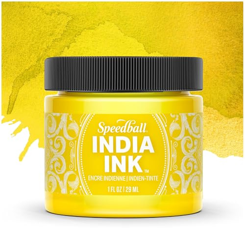 Speedball India Ink, Canary, 1-Ounce
