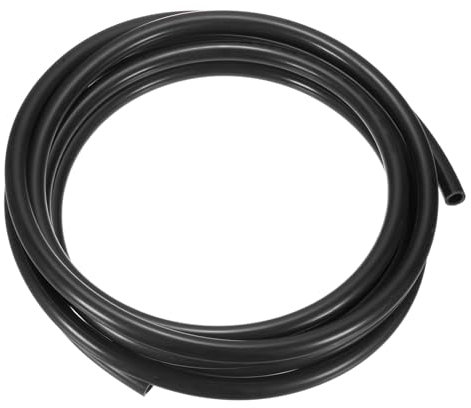 sourcing map Pneumatic Tubing Pipe Pu Hose 16mm OD x 12mm ID 5 Meters(16.4 FT) Air Compressor PU Polyurethane Line Hose Tube for Air Compressor Water Fluid Transfer, Black