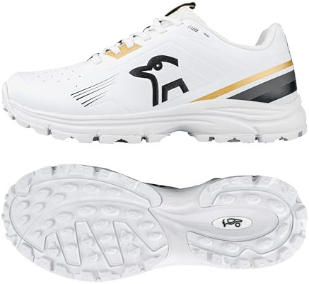 Kookaburra KC 3.0 Cricketschuh mit Gummisohle, Gold/Schwarz, Größe 44