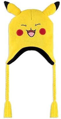 Pokémon Pikachu Unisex Mütze gelb 100% Polyacryl Fan-Merch, Gaming