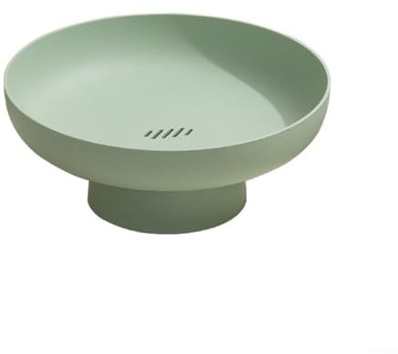 Frutero con drenaje de agua, diseño elegante, conserva la frescura y el sabor (verde)