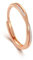 Mooyaya Bague croix simple personnalisée(Rose gold)