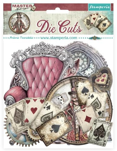 Stamperia - Die Cuts for Scrapbooking, Albums, Card Making, Bullet Journalling and More, Laser Cut Cardboard Shapes, Easy to Glue, Perfect for Hobbies, Crafts, and Gifting (Master of Magic) (Assorted)