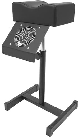 Kazafa Chaise de massage réglable pour les pieds, repose-jambes, soin des pieds, hauteur réglable (48-68 cm), chaise de pédicure, avec aspirateur à ongles, pour salon, utilisation commerciale au spa,