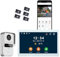 Honmidatek Video-Türsprechanlagen 1080P, 10.1 Zoll Farb Touchscreen Monitor, 2-Draht VideoTürklingel, Zwei-Wege-Audio, Nachtsicht, Fernentriegelung, Wiedergabe, Smart Life APP