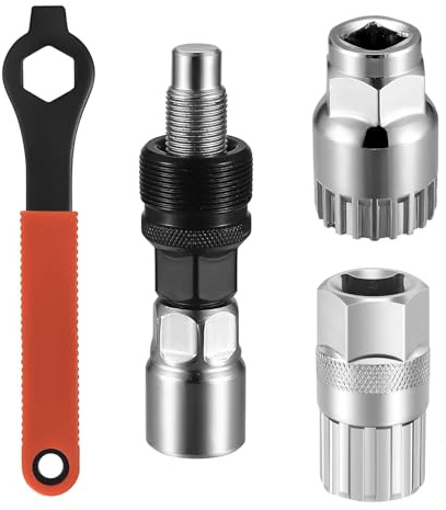Fahrrad-Kurbel- und Freilauf-Set, Fahrradkurbel Abzieher, Fahrrad Innenlager Entferner, 16mm Schlüssel Fahrrad Kurbel Schraubenschlüssel Werkzeug Set, Fahrrad Freilauf Entferner, ​​Shimano-kompatibel​