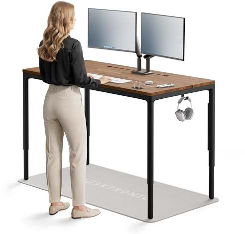 Desktronic Vierbeiniger Höhenverstellbarer Schreibtisch 160x80cm Schreibtisch Mit Vier Elektrischen Motoren,Touchscreen Mit Zwei USB-C-Anschlüssen, Kabelfangnetz, Doppelhaken, Magnetischem Kabelkanal
