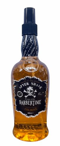 BARBERTIME Aftershave Cologne No.7 Sword of the Pirate (400 ml) Frisch-würziges Herren After Shave Splash mit Bergamotte, grünen Noten & holzig-maskuliner Basis | Barbershop Duft