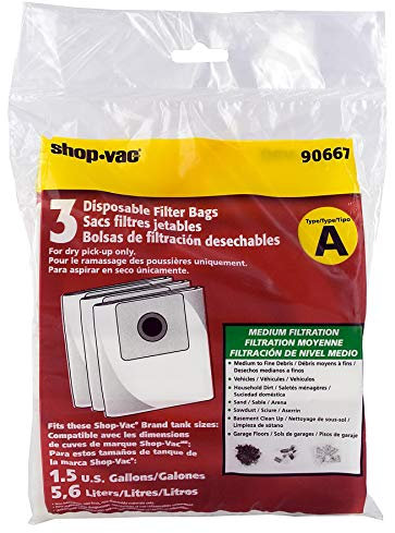 Shop-Vac 9066700 galones de todo bolsa de recogida de, 3 unidades