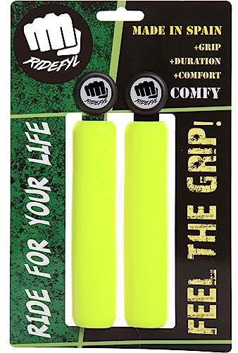 Ridefyl Bike Handlebar Grips Fahrradgriffe, GELB, Einheitsgröße