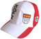 Makotex Kappe Köln mit Schrift und Wappen weiß rot Basecap Karneval Kostüm Damen Herren