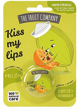 The Fruit Company Kiss My Lips - Bálsamo labial con melón, 10 gr, 1 unidad