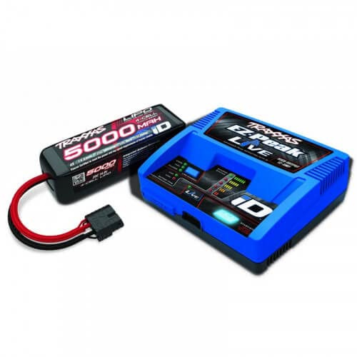 Traxxas Ladegerät Live Lader + Lipo Akku 4S 14,8V 5000 MAh 2971GX + 2888X