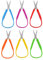 Special Supplies Mini-Schlaufenschere für Kinder und Jugendliche und 14 cm (6 Stück) bunte Schlaufen, anpassungsfähiges Design, leicht zu öffnende Griffe, für besondere Bedürfnisse