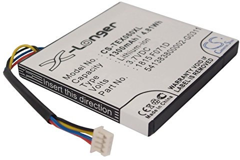 Rechargeable battery compatible with TEXAS INSTRUMENTS N2/AC/2L1/A 1300mAh Li-Ion