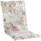 Nicht Zutreffend Gartenstuhlauflagen Mittellehner - 110 x 50 cm - Beige - Baumwolle - Polyester - Schmetterlingsmotiv - Sesselauflage Sitzpolster Stuhlauflage