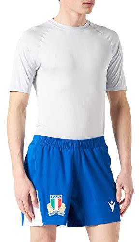 Macron Merchandising ufficiale Shorts Home Italy Rugby 2021/22, blau, XXL