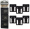 StealthMounts Battery Mounts for Flex 24v | Cordless Battery Holders for Flex 24v Power Tools | 6 Pack | Black Battery Organisers for Flex 24v