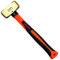 WEDO Fäustel mit Fiberglasgriff, Kopfgewicht 1000g, Messing Vorschlaghämmer, Abbruchhammer, Vorschlaghammer, Feustel Hammer, Messinghämmer, Länge 350mm