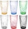 Hedume 6 Pack 17oz/500ml Unbreakable Premium Drinking Glasses, Set of 6 Stackable Tritan Tumbler Cups, Plastic Water Cups, BPA Free