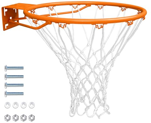 GoSports Universal Regulation 18 Inch Steel Basketball Rim-Use for Replacement or Garage Mount