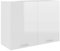MOONAIRY Hängeschrank, Küchenhängeschränke, Küchenschrank Hängend, Wall Cabinet, Oberschrank, Wandschrank Küche, Hochglanz-Weiß 80x31x60 cm Spanplatte