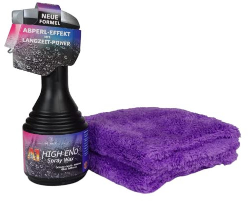 ADVANTUSE - Dr. Wack - Detailer Sets (Spray Wax 500ml mit Tuch) Sprühwachs zur schnellen und einfachen Versiegelung des Lackes