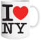 JMS we create smile - I Love NY (New York) White Ceramic Mug - Souvenir Coffee Cup for Birthday Gifts Healthy Gifts Novelty for Office, Home