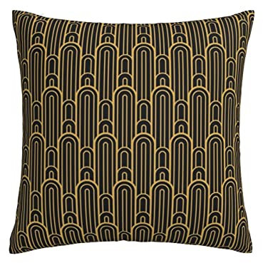 Flanell-Kissenbezug, Art Deco, Super High Sky Kissenbezug, doppelseitiger Plüsch-Kissenbezug, 45 x 45 cm, für Sofa, Couch, Bett, zum Dekorieren von Kissenbezügen