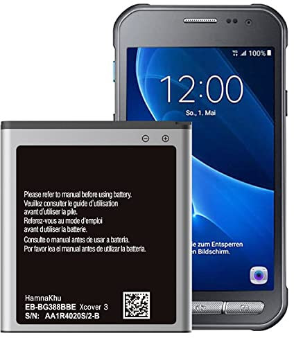 Akku für Samsung Galaxy Xcover 3, EB-BG388BBE Modell, 2600mAh Hochleistungs-Ersatzakku, kompatibel mit SM-G38D, SM-G38F, SM-G389F