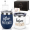 LiqCool Before Patients, After Patients Nurse Gift for Men, Appreciation Gift Set for Nurses, Doctors, Assistants, Dentists, Physician, Nurse Mug & Stainless Steel Wine Tumbler, 340 ml Nurse Week Gift