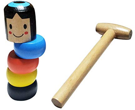 Zankie Unsterbliches -Zaubertrickspielzeug – Unsterbliches -Zauberspielzeug aus | Lustige Halloween-Spielzeug-Bühnenzauber-Requisiten, Holzpuppenmann-Bühnenzauber-Requisiten