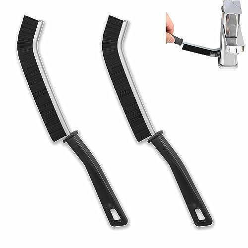 DDKY 2 Piezas Cepillo Limpieza hogar,Limpieza hogar,Cepillo,Limpieza,Cepillo Limpieza, Agarre cómodo, Limpieza Profunda, para rieles de Puertas y Ventanas, Cocina, Piso de baldosas