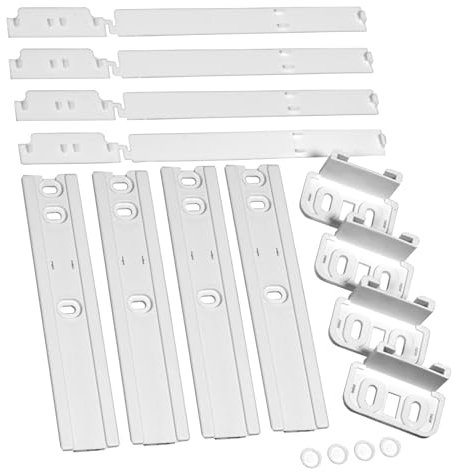 Spares2go Integrated Fridge Door Slide Mounting compatible with Neff Fixing Kit (pack of 4)