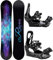 RAVEN Snowboard Set: Snowboard Aura + Bindung s230 Black (145cm + s230 Black S/M)