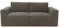 DOMO. collection Sofa Portland, 2-Sitzer Couch, modernes 2er Polstersofa, Garnitur, 210 x 93 x 84 cm (BxTxH), schlamm (grau)